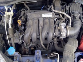 2017 HONDA FIT, BLUE, EX-L MODEL, 1.5L, AT,  A25199